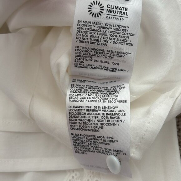 NEW Reformation Valetta Two Piece Matching Skirt Set in White | US 6 UK 10 - Picture 14 of 15